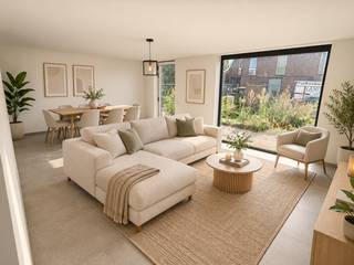 In de dorpskern van Outrijve (Avelgem), langs een vlot bereikbare doorgangsweg, bevindt zich deze ruime nieuwbouwwoning, onderdeel van een kleinschalig project van slechts 5 woningen.<br /><br />De woning is volledig instapklaar en reeds volledig geschilderd. Ze beschikt over een volledig ingerichte en gebruiksvriendelijke keuken, lichtrijke leefruimte, 4 slaapkamers, 1 badkamer (bad, douche en dubbel lavabomeubel) en 2 toiletten (GLV en +1) . Een extra berging naast de keuken zorgt voor een praktische optimalisatie van de bestaande ruimtes. <br /><br />Ook energetisch is de woning helemaal mee: elektriciteit conform, gunstig EPC, warmtepomp, vloerverwarming, ventilatiesysteem type D en asbestvrij. Achteraan bevindt zich een onderhoudsvriendelijke tuin, met private parking en een aparte privatieve (fietsen)berging.<br /><br />Een ideale combinatie van ruimte, hedendaags comfort en energiezuinig wonen, zonder renovatiewerken.<br />Combinatie wonen en werken is uiteraard mogelijk. <br /><br />Verkoop onder het BTW-stelsel van 21%. <br /><br />Belangrijk bij de foto's: de afgebeelde meubels en decoratie zijn AI-gegenereerde inrichtingssuggesties om de mogelijkheden van de ruimtes te illustreren. De bestaande structuur, indeling en architectuur van de woning werden door AI niet gewijzigd. Voor inlichtingen en bezoek: contacteer Matthias via matthias@albert.immo