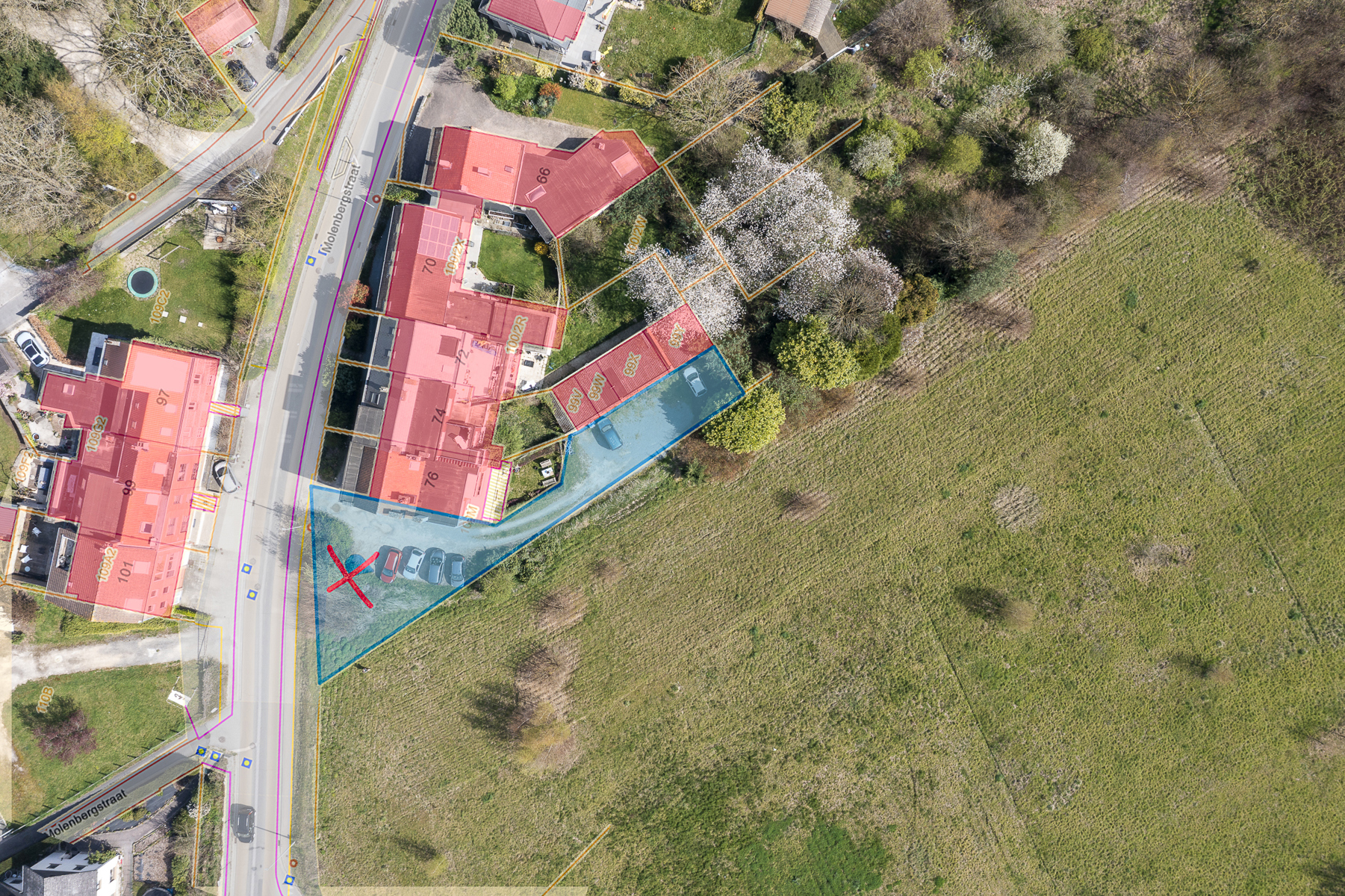 Bouwgrond voor het oprichten van een half-open gezinswoning - foto 2