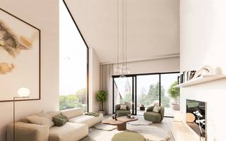 <p><strong>Appartement 2.1</strong> bevindt zich op de 2e verdieping en is met zijn 155 m² niet alleen het grootste appartement van het project, maar meteen ook één van de blikvangers. Via de inkomhal met ruime vestiaire en een gastentoilet komt u binnen in een indrukwekkende woonkamer. Deze ruimte is open tot in de nok en baadt in het licht dankzij een uitzonderlijke raampartij met een hoogte van 5,5m. Vanuit de luxueuze keuken met riant kookeiland geniet men van een prachtig zicht over de achterliggende velden. De leefruimte leidt vervolgens via een volledig drempelloze schuifraam naar het ruime terras met zicht op de kerk.<br />Het appartement beschikt over drie slaapkamers, waaronder een master bedroom met een aansluitende dressing. De badkamer is hoogwaardig afgewerkt en bevat een royale inloopdouche, een dubbele wastafel en een ruim bad. Tot slot is er nog een apart toilet, een praktische berging en een grote bergzolder voorzien.<strong><br /><br />Mooi wonen in Tielen</strong></p>
<p>Residentie Ter Broeke bevindt zich in het hartje van Tielen, maar tegelijkertijd tussen de weilanden (<em>’t broek</em> - in de volksmond). Achteraan geniet u van prachtige vergezichten over de velden, vooraan van een groene oase en zicht op de kerk. Alle belangrijke voorzieningen - zoals winkels, horeca, het dorpsplein en het station - bevinden zich op een boogscheut. Op die manier combineert Ter Broeke de troeven van een centrale ligging met de rust en charme van een landelijke omgeving.</p>
<p><strong>Ruimte &amp; comfort</strong></p>
<p>Alle appartementen zijn ontworpen met de nadruk op wooncomfort en privacy, en bieden elk hun eigen, unieke troeven. Zo beschikken sommige appartementen over een zonnige zuidoriëntatie, terwijl anderen kunnen genieten van een prachtige zonsondergang naast de kerktoren. <br />Dankzij verzonken schuiframen vloeien de leefruimtes naadloos over naar de terrassen, waar men in alle rust kan ontspannen zonder inkijk. De twee bovenste appartementen vallen bovendien extra op door hun indrukwekkende leefruimte - open tot in de nok - en de bijkomende ruime bergzolder.<br />Elke wooneenheid beschikt over een badkamer met dubbele wastafel en een royale inloopdouche. In nagenoeg elk appartement is bovendien een ligbad aanwezig.</p>
<p>Voor het parkeren zijn er ruime overdekte staanplaatsen voorzien, uitgerust met laadmogelijkheden voor elektrische wagens (op de privatieve meters). Per appartement dient er minimaal één parkeerplaats aangekocht te worden.<br />Fietsen kunnen veilig gestald worden in de inpandige gemeenschappelijke fietsenstalling aan de voorzijde van het gebouw, eveneens uitgerust met individuele laadpunten.</p>
<p><strong>Duurzaamheid en energiezuinigheid</strong></p>
<p>Bij Ter Broeke staat duurzaamheid écht centraal. Vandaar is elke wooneenheid uitgerust met een individuele geothermische warmtepomp (van het topmerk Nibe), waardoor u niet alleen over vloerverwarming beschikt, maar ook over vloerkoeling. Hierdoor zal uw appartement zelfs tijdens de warmste weken van het jaar heerlijk koel blijven. <br />Elke wooneenheid wordt eveneens voorzien van een ruime PV-installatie, en het ventilatiesysteem D garandeert een aangenaam en gezond binnenklimaat.<br />Als resultaat van deze investeringen behaalt elk appartement in Ter Broeke een negatief E-peil, beter dus dan energieneutraal. Hierdoor wekt u meer energie op dan u verbruikt.</p>
<p><strong>Fiscale en financiële voordelen</strong></p>
<p>Het volledige project komt in aanmerking voor het verlaagde btw-tarief van 6% (onder voorwaarden), zowel voor eigen bewoners als voor investeerders.<br />Daarnaast geniet u als koper 100% korting op de onroerende voorheffing gedurende 5 jaar dankzij het uitzonderlijk lage E-peil.</p>
<p><strong>Eerst kijken, dan kopen</strong></p>
<p>Dit project wordt bij oplevering verkocht en niet op plan. U koopt dus pas na een bezoek ter plaatse, en betaalt wanneer u de sleutel ontvangt. Zo gaat u een zorgeloze aankoop tegemoet.</p>