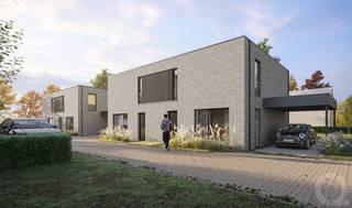 <p>Project Houthoek – Hedendaags wonen in het groene hart van Laakdal<br /><br />In het landelijke en charmante Laakdal verrijst het nieuwbouwproject Houthoek: een kleinschalig nieuwbouwproject bestaande uit 5 moderne en buitengewone gezinswoningen met telkens 3 slaapkamers. Een unieke combinatie van hedendaagse moderne architectuur, energiezuinig wonen en een rustige, groene omgeving.<br /><br />Laakdal situeert zich op het kruispunt van de provincies Antwerpen, Vlaams-Brabant en Limburg en biedt de perfecte balans tussen natuur, bereikbaarheid en dagelijks comfort. Op slechts een boogscheut bevinden zich prachtige natuurdomeinen zoals Gerhagen, De Merode en de idyllische Laakvalleien – ideaal voor wandelaars, fietsers en natuurliefhebbers.<br /><br />De woningen worden gebouwd volgens de nieuwste energienormen en zullen beschikken over een E-peil lager dan E20, wat garant staat voor uiterst energiezuinig en toekomstgericht wonen met lage energiekosten. Elke woning wordt uitgerust met een lucht-water warmtepomp met vloerverwarming, een Ventilatiesysteem C+ EVO, een regenwaterrecuperatiesysteem en een zonnepaneleninstallatie met een totaal vermogen van ongeveer 4.000 Wp per woning. Daarnaast wordt er nog een blowerdoortest uitgevoerd om de luchtdichtheid en energieprestaties van de woningen verder te optimaliseren.<br /><br />Er worden ruime budgetten voorzien voor keuken en sanitair. Kopers krijgen bovendien de mogelijkheid om, zolang keuken en sanitair nog niet besteld zijn bij de leverancier, de afwerking verder te personaliseren naar eigen smaak en stijl.<br /><br />Elke woning wordt standaard uitgerust met een carport en een tuinomheining (uitgezonderd lot 7, waar carport en omheining mogelijk is mits meerprijs).<br /><br />Extra belangrijke troef<br />De loten 3 tot en met 6 komen voor rechthebbenden in aanmerking voor het verlaagde BTW-tarief van 6%, wat een bijzonder interessant financieel voordeel kan betekenen bij aankoop.<br /><br />Het betreft hier LOT 3 van de verkaveling.<br /><br />De woning is ingedeeld als volgt:<br />Gelijkvloers<br />+ Inkomhal met trap naar de bovenverdieping<br />+ Apart gastentoilet met handenwasser<br />+ Leefruimte bestaande uit zithoek en eethoek<br />+ Volledig geïnstalleerde open keuken met keukeneiland en ontbijttoog<br />+ Aangrenzende berging / wasplaats<br /><br />Verdieping<br />+ Nachthal met overloop<br />+ Apart toilet<br />+ 3 slpks<br />+ Badkamer met alle comfort<br /><br />Vooraanleg terras wordt voorzien.<br /><br />Centrale ligging<br />Project Houthoek geniet van een uitstekende ligging nabij het centrum van Laakdal. Winkels, horeca, scholen, sportfaciliteiten, apotheek en openbaar vervoer bevinden zich op wandelafstand. Bovendien bent u dankzij de nabijheid van de E313 vlot verbonden met omliggende steden.<br /><br />Een stijlvolle thuisbasis voor wie comfortabel, energiezuinig én groen wil wonen – met een extra interessant financieel voordeel voor rechthebbenden.</p>