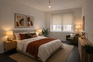 Wens je ook te wonen op wandelafstand van het bruisende Zuid? In dit kleinschalig gebouw bevindt zich dit gezellig te maken appartement met...
