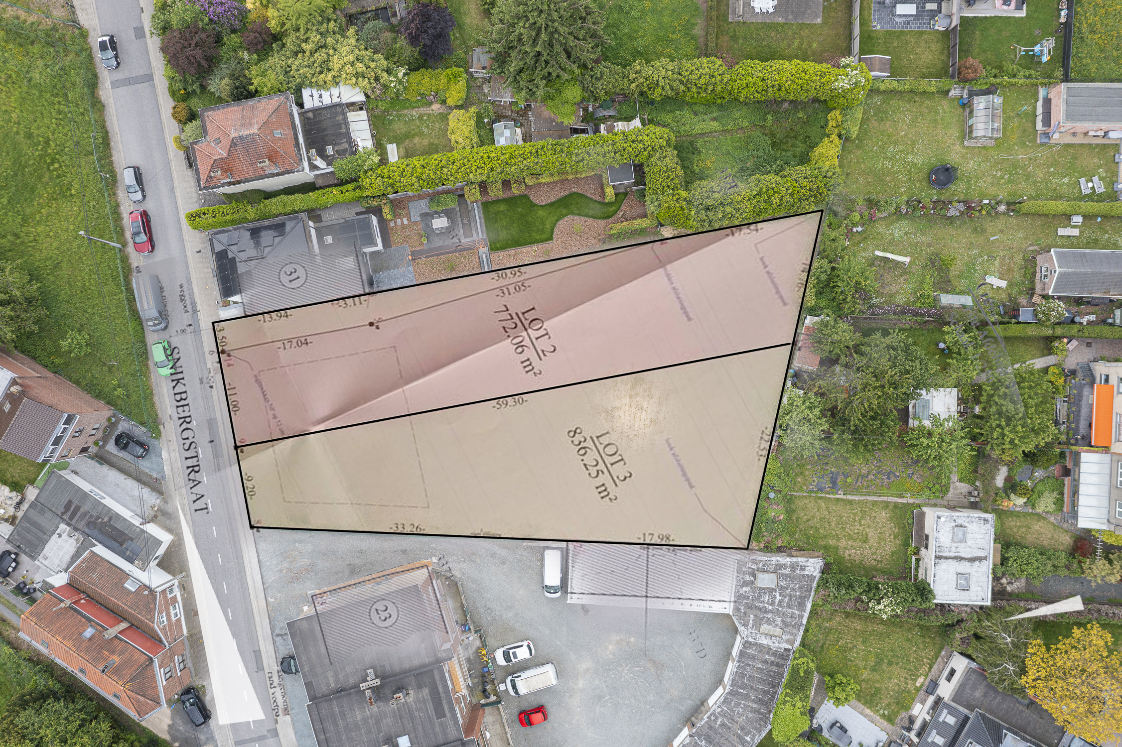 836 m² plot for a semi-detached home in Dilbeek - photo 4