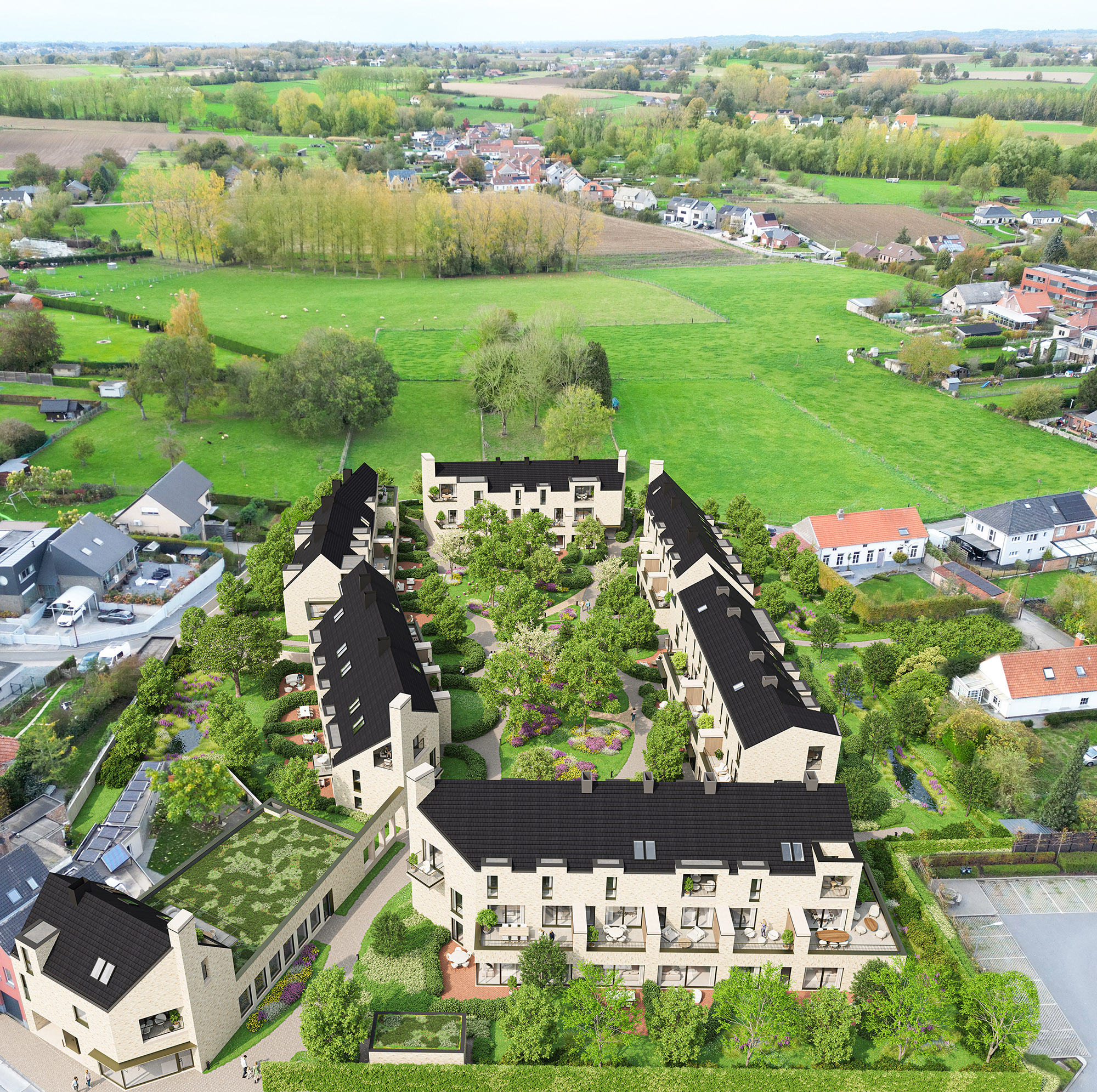 POIR: 55 appartementen en woningen in het centrum van Lennik - foto 1