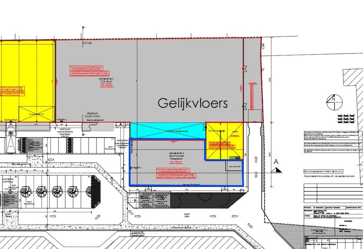 Nieuwbouw baanwinkel te huur langs de Brugsesteenweg - foto 1