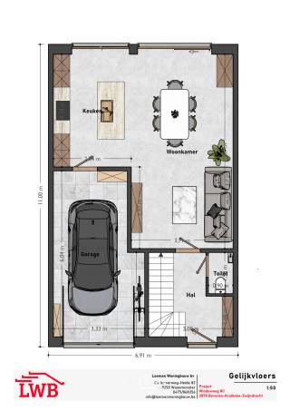 In een aangename en rustige buurt van Zwijndrecht ligt deze bouwgrond van 145 m², ideaal voor het realiseren van een gezellige rijwoning. Dit project combineert het comfort van een tuin en een eigen garage met een centrale ligging. Met drie slaapkamers en een praktische badkamer biedt deze woning alle ruimte om je gezin of dagelijkse leven comfortabel in te richten.<br /><br />De woning straalt warmte uit en is volledig naar eigen smaak af te werken. De tuin aan de achterzijde nodigt uit tot ontspanning of een gezellige barbecue met vrienden en familie, terwijl de inpandige garage extra gemak en veiligheid biedt voor je wagen of kan dienen als praktische bergruimte. Dankzij de ligging in een rustige straat geniet je hier van de nodige rust, met het centrum van Zwijndrecht, winkels, scholen en openbaar vervoer vlakbij.<br /><br />Met vlotte verbindingen naar omliggende steden en een aangename woonomgeving is dit de ideale plek om comfortabel en praktisch te wonen, zonder in te boeten aan bereikbaarheid en levenskwaliteit.<br /><br />Kenmerken van het project:<br />• Moderne gesloten bebouwing<br />• 3 volwaardige slaapkamers<br />• Inpandige garage<br />• Energiezuinig ontwerp volgens de nieuwste normen<br />• Lichtrijke leefruimtes met optimaal ruimtegevoel<br />• Mogelijkheid om afwerking en materiaalkeuzes volledig mee te bepalen<br /><br />Interesse of meer info?<br />Bel 052/46.38.03<br />Mail naar info@uw-huis.be