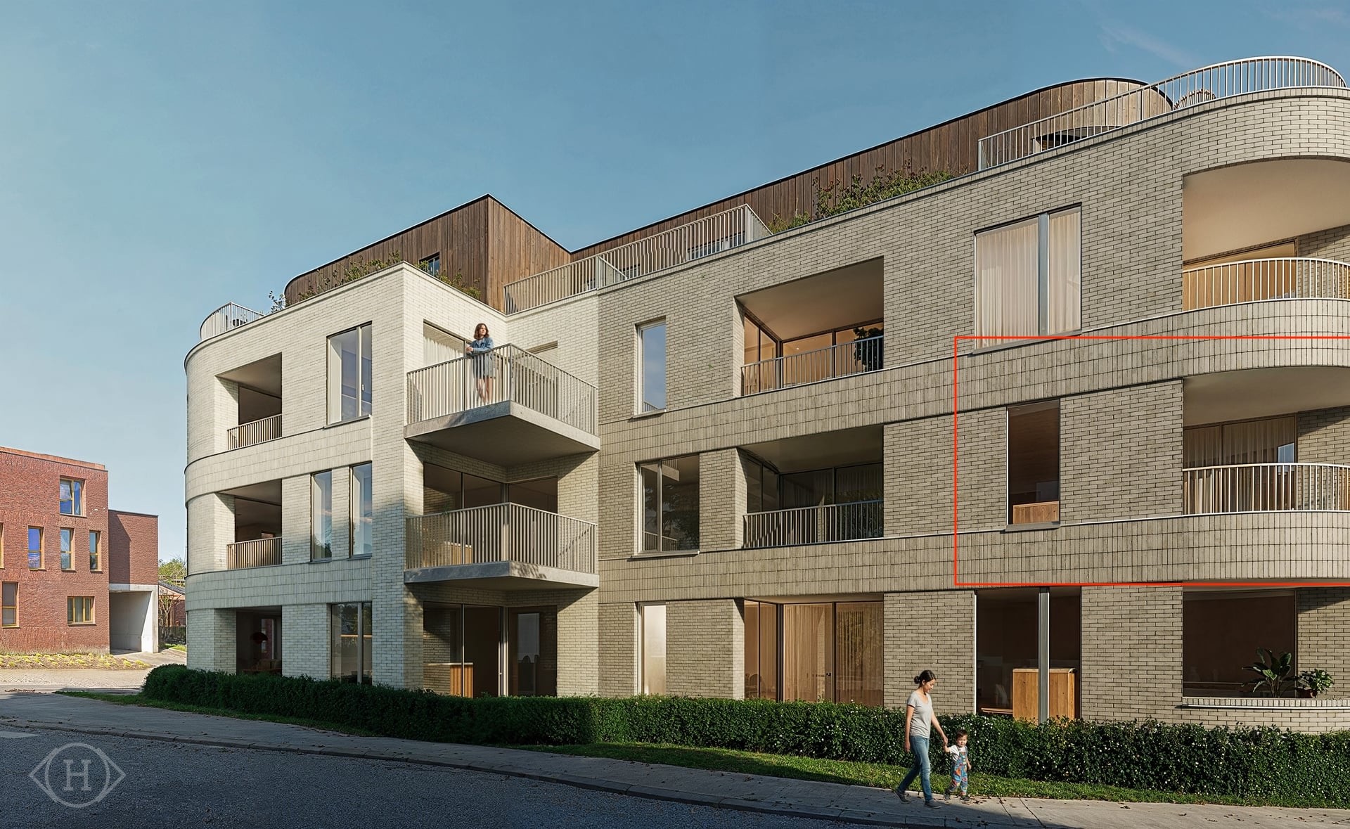 Prachtig hoekappartement 2slpk en terras - foto 1