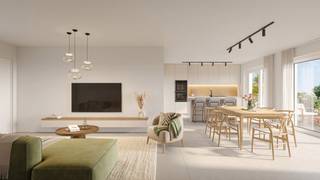 Nabij het centrum van Eke worden in de verkaveling het Middenpark in de Kouterwijk 6 halfopen en 6 gesloten nieuwbouwwoningen gerealiseerd.
De halfopen bebouwingen beschikken over een inkomhal met gastentoilet, bureauruimte, lichtrijke woon- en eetkamer met volledig geïnstalleerde open keuken en een berging met wasplaats.
Op de eerste verdieping zijn er 3 slaapkamers en een badkamer met lavabo, douche, ligbad en toilet.
Daarnaast beschikken deze woningen over een zolder en een carport.
De gesloten bebouwingen hebben de volgende indeling: inkomhal met gastentoilet, lichtrijke woon- en eetkamer met volledig geïnstalleerde open keuken en een garage met wasplaats en berging. Op de eerste verdieping zijn er 3 slaapkamers en een badkamer met lavabo, douche en ligbad en een apart toilet.
Ook deze woningen beschikken over een zolder.
De woningen worden verwarmd met een warmtepomp en zijn zowel op het gelijkvloers als op de verdieping voorzien van vloerverwarming, die in de zomer ook voor koeling kan zorgen. Verder zijn er zonnepanelen voorzien.
Aanvang bouwwerken: voorjaar 2027.
De woningen worden aangeboden aan prijzen exclusief kosten en worden opgeleverd zonder tuinafwerking en zonder vloerafwerking op de verdieping.
Prijs 𝗶𝗻𝗰𝗹𝘂𝘀𝗶𝗲𝗳 𝗸𝗼𝘀𝘁𝗲𝗻 per lot:
LOT 1: € 406.621,50
LOT 2: € 429.266,91
LOT 3: € 429.013,70
LOT 4: € 407.500,89
LOT 5: € 401.115,51
LOT 6: € 429.037,31
LOT 7: € 429.005,86
LOT 8: € 397.239,02
LOT 9: € 398.961,53
LOT 10: € 417.640,51
LOT 11: € 416.783,53
LOT 12: € 397.961,37
Het lastenboek en het grondplan kan u via e-mail bij ons bekomen.
Voor meer informatie of een bezoek kan u terecht bij Sander Dejonghe via sander@vastgoeddejonghe.be, Evy Dhondt via evy@vastgoeddejonghe.be, Inias Leten, Inias@vastgoeddejonghe.be, Luc Verstraete via luc@vastgoeddejonghe.be.