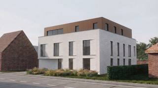 Exclusief woonproject in het centrum van Zandhoven:<br /><br />Voor wie ruim en luxueus wil wonen in de dorpskern, bieden wij dit nieuwbouwproject, Residentie Bruyneel, aan. Deze residentie combineert moderne luxe met functioneel design. Gelegen in het pittoreske Zandhoven, biedt dit project exclusieve woongelegenheid met hoogwaardige afwerking.<br /><br />Deze stijlvolle residentie telt 4 ruime luxe-appartementen en 1 exclusief dakappartement, telkens met een ruim zuid-gericht terras. De appartementen op het gelijkvloers hebben bovendien een mooie privatieve tuin. Achteraan het perceel zijn ruime privatieve autostaanplaatsen (2 per appartement waarvan 1 overdekt). Daar is ook een gemeenschappelijke fietsenberging voorzien. Ondergronds zijn er privatieve kelders. De aankoop van de autostaanplaatsen en een kelder is verplicht bij de aankoop van een appartement. <br /><br />Dit project is een realisatie van Struyf Building van Zandhoven, een gekend bedrijf die in de regio tal van referenties kan voorleggen. Het ontwerp is van de hand van architectenbureau Studio Noord, die andermaal voor een doordachte en stijlvolle architectuur hebben gezorgd. Elk appartement heeft ruime afwerkingsbudgetten en is uiteraard energiezuinig dmv het gebruik van een lucht-water warmtepomp, in combinatie met zonnepanelen. Het E-peil van deze appartementen ligt onder 20! <br /><br />De verkoop geschiedt onder BTW op de constructies (aankoop aan 6% BTW mogelijk, vraag naar de voorwaarden) en registratierechten op grondaandeel. Geen voorafgaande betalingen-volledige betaling bij oplevering van het appartement! Voor meer info of een verkennend gesprek, contacteer Karin 0486/97 84 27 of karin@reds.be.