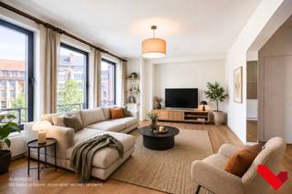 In the vibrant heart of Leuven, overlooking the lively Rector De Somerplein and the iconic St. Peter’s Church, you’ll find this fully renovated one-bedroom apartment.<br /><br />The standout feature of this apartment is undoubtedly the open living space, offering panoramic views of the city center.<br /><br />The kitchen is seamlessly integrated into the living area and comes fully equipped to ensure optimal cooking comfort.<br />Adjoining the bedroom is a modern bathroom with a walk-in shower and sink. Additionally, there is a separate toilet and a compact laundry area in the apartment.<br /><br />This apartment strikes the perfect balance between modern living comfort and an exceptional location, right in the city center, within walking distance of shops, restaurants, public transport, and cultural hotspots. Ideal for anyone wanting to experience the energy of urban life.<br /><br />For more information or to schedule a visit, please contact us at +32 16 23 21 45 or via info@bvm-vastgoed.be