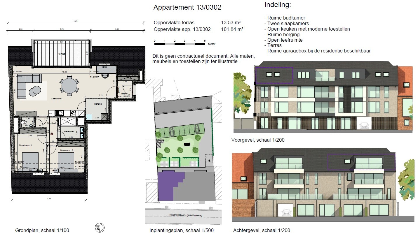Appartement met 2 slaapkamers en terras te Gistel - foto 5