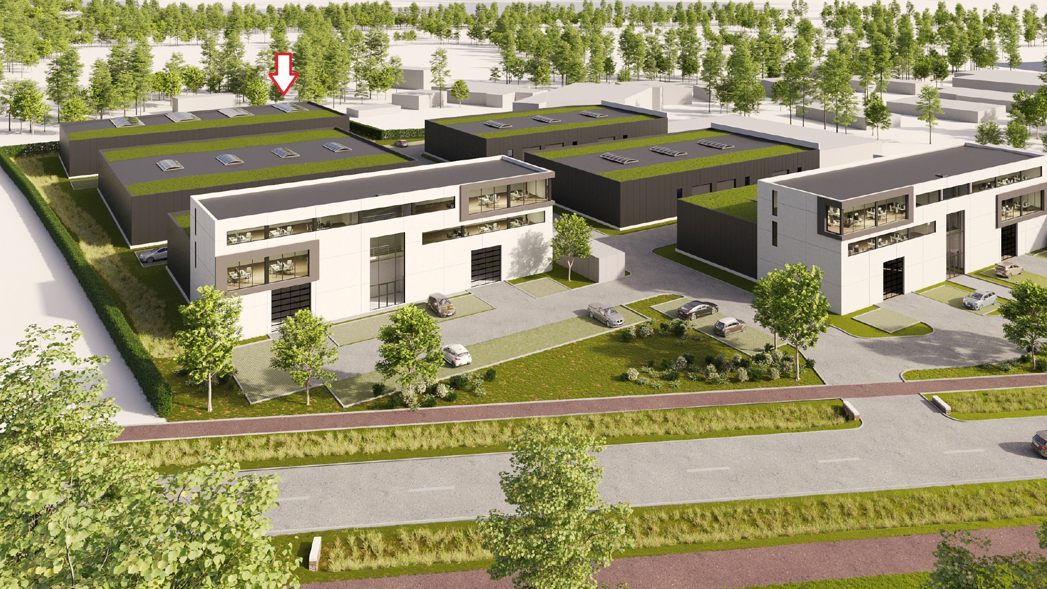 KMO unit (C1) van 325m², inclusief 2 open parkeerplaatsen - foto 1