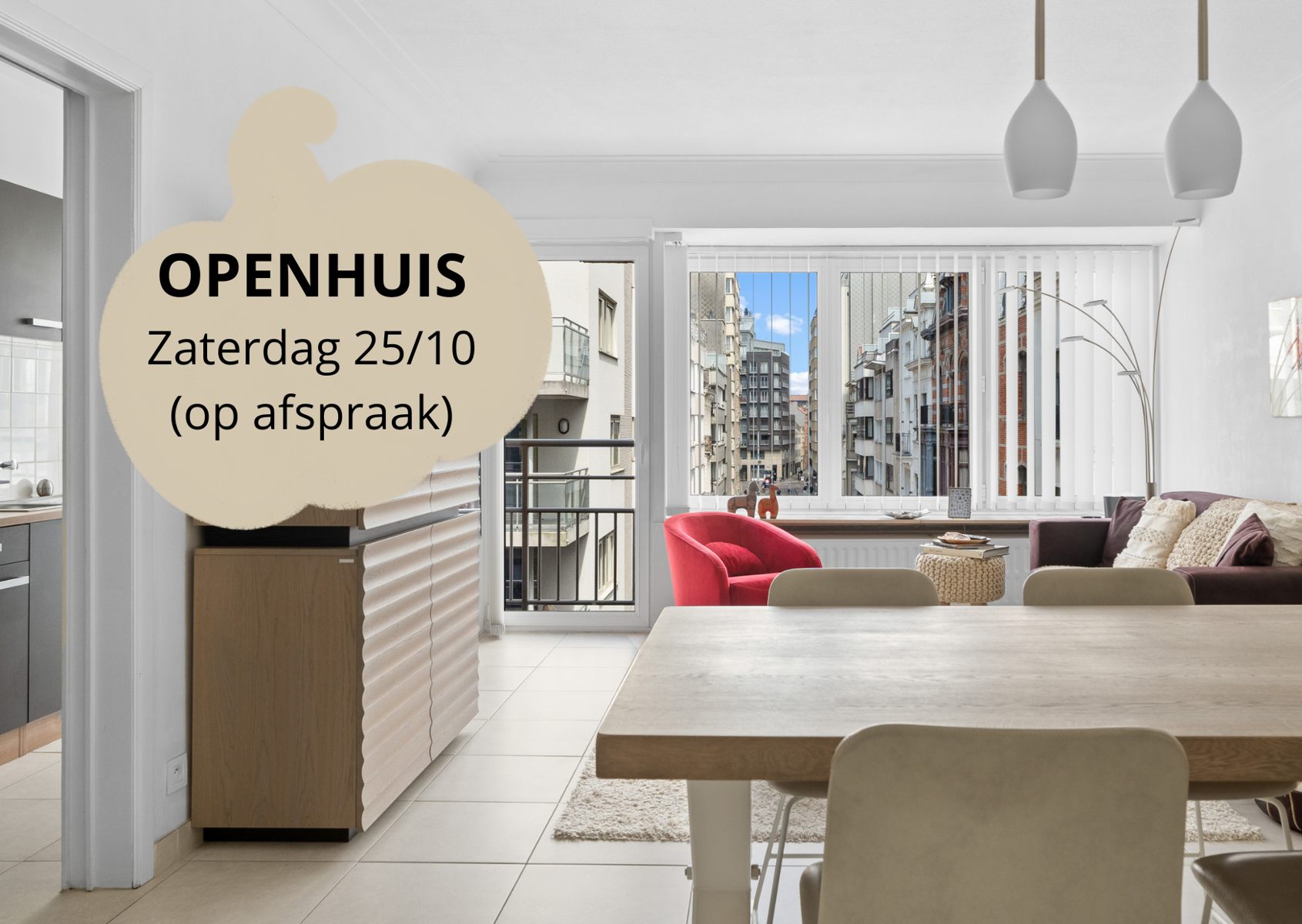 PERFECTE LOCATIE: Zeer ruim 2 slpk appartement en leuk zicht - foto 1