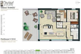 Zonnige penthouse met groot terras en parkeerplaats tussen Grote Markt en Stadspark.In de groene residentie Splichal, tussen de bruisende Grote Markt...