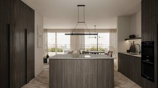 Luxueuze penthouse in boetiekresidentie 'Arnold' in de gegeerde Sint-Andrieswijk gelegen in een rustige autoluwe straat op wandelafstand van het bruisende stadsleven. Het project is een ideale mix van luxe, comfort en functionaliteit en is 100% future proof (renderingen zijn waarheidsgetrouw qua afwerking en indeling). 6% BTW mogelijk. (verkoop registratie op de grond en BTW op de bouw)<br /><br />Inkomhal: +/- 2.2m² Parket (Hongaarse punt)<br />Leefruimte: +/- 42m² Parket (Hongaarse punt)<br />Keuken: +/- 16m² Parket (Hongaarse punt) volledig ingericht en inbegrepen in de prijs zoals op de renders weergegeven.<br />Terras (noord) +/- 20m² met prachtig zicht op de bekendste landmarks van de stad, De Kathedraal, Boerentoren en Oudaan. <br />Terras berging: +/- 3.6m²<br />Terras (zuid) +/- 30m² badend in de zon van 's morgens tot 's avonds<br />Slaapkamer 1: +/- 13m² Parket (Hongaarse punt)<br />Badkamer 1: +/- 7.3m² vrijstaand ligbad, 2x lavabo en toilet. (volledig ingericht en inbegrepen in de prijs zoals op de renders weergegeven).<br />Slaapkamer 2: +/- 13.8m² Parket (Hongaarse punt)<br />Badkamer 2: +/- 3.6m² inloopdouche en lavabo (volledig ingericht en inbegrepen in de prijs zoals op de renders weergegeven)<br />Nachthal: +/- 1.5m² Parket (Hongaarse punt)<br />Berging: +/- 2.5 m² <br /><br />Staanplaats €40.000<br />Berging €5.000<br />Fietsenberging inbegrepen<br /><br />Vloerverwarming, zonnepanelen, warmtepomp.<br />NIKO Home control<br />3 dubbel glas<br /><br /><br />In het project zijn er verschillende appartementen beschikbaar, variërend van 1 tot 3 slaapkamers die allen voorzien zijn van een ruim zuid gericht terras en genieten van een zeer hoogwaardige eigentijdse afwerking. 6% BTW mogelijk. Plannen en lastenboek beschikbaar op aanvraag. Meer info? 03/226.85.00.<br /><br /><br />