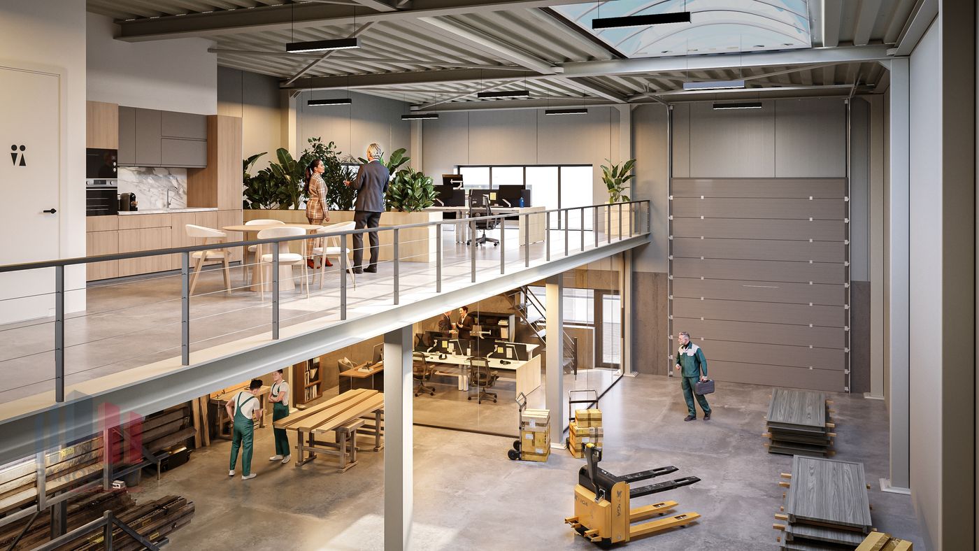 NOUVELLE CONSTRUCTION D’UNE UNITÉ PME DE 354 m² AVEC MEZZANINE À Lembeek - photo 1