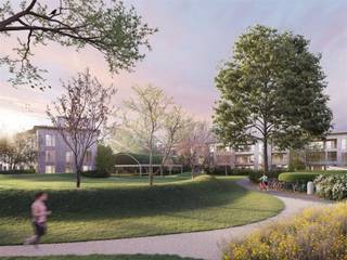 <p><span>Deze </span><span>woning </span><span>is gelegen aan de </span><span>Sint-Benedictusstraat in Mortsel </span><span>binnen het energiezuinige </span><span>nieuwbouwproject </span><span>Benedicte</span><span>: een groene thuis voor iedereen die waarde hecht aan </span><span>duurzaamheid</span><span>, een </span><span>natuurlijke </span><span>omgeving en zalig </span><span>wooncomfort</span><span>. </span></p><p><span> </span></p><p><span>Benedicte is </span><span>een toekomstgericht en duurzaam BEN-woonproject </span><span>rondom een </span><span>nieuw groen en autoluwe park in Mortsel</span><span>. Alle woningen en appartementen halen </span><span>minstens EPC label A</span><span>. Bovendien zijn de gebouwen </span><span>energiepositief</span><span>: ze verbruiken dus minder energie dan ze produceren.</span></p><p><span> </span></p><p><span>Deze woning heeft een oppervlakte van 125m², heeft een tuin van 26m² en terras van 7m² met zuid oriëntatie,  en drie slaapkamers.</span></p><p><span> </span></p><p><span>Indeling</span></p><p><span>- inkomhal</span></p><p><span>- nachthal</span></p><p><span>- aparte toilet 1</span></p><p><span>- aparte toilet 2</span></p><p><span>- ruime woonkamer en eetkamer</span></p><p><span>- keuken</span></p><p><span>- slaapkamer 1</span></p><p><span>- slaapkamer 2</span></p><p><span>- slaapkamer 3</span></p><p><span>- badkamer 1</span></p><p><span>- tuin met terras </span></p><p><span>- technische berging</span></p><p><span> </span></p><p><span>Bijzonderheden</span></p><p><span>- koolstofneutrale massieve houtbouw (CLT)</span></p><p><span>- energiezuinige BEN-woningen</span></p><p><span>- maximaal behoud van het bestaande groen</span></p><p><span>- gelegen in een autoluw park</span></p><p><span>- 100% hernieuwbare energie</span></p><p><span>- ondergrondse autostaanplaats en kelder bij aan te kopen</span></p><p><span> </span></p><p><span>Ben jij geïnteresseerd in deze nieuwbouw woning te koop in hartje Mortsel, ben je op zoek naar ander vastgoed of wens je de waarde van jouw eigendom te kennen? Dan ben je bij BOLT immo aan het juiste adres! Wij helpen jou graag verder.</span><span> </span></p>