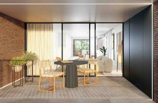 Dit appartement maakt deel uit van het nieuwe woonproject Creyte, gelegen in Oostakker tussen de Krijtestraat en Aan de Ratte.<br />Het lichtrijk en ruim hoekappartement (112m²) met nr. 1.8 situeert zich op de eerste verdieping en wordt gebouwd met zicht op de gemeenschappelijke tuin en nabijgelegen bos. Het omvat onder meer een leefruimte met open eilandkeuken, 2 slaapkamers, badkamer met dubbele wastafel en inloopdouche en een berging. De 2 terrassen (20m² in totaal) bieden de hele dag zon en rust.<br /><br />Uiterst energiezuinig E-peil (E8!) dankzij pakket zonnepanelen (energiedelen), warmtepomp met vloerverwarming (+ koeling), regenwaterrecuperatie en ventilatiesysteem D.<br /><br />Dit appartement wordt volledig afgewerkt aangeboden waarbij je zelf nog je eigen afwerking kan kiezen tot en met de laminaat in de slaapkamers.<br /><br />Ondergrondse autostaanplaats en berging voorzien, welke mee dienen aangekocht te worden. In de kelder is er een grote fietsenstalling en bovengronds is er zelfs een staanplaats voor bakfietsen voorzien.<br /><br />Prijs excl. aankoopkosten en btw.<strong> 6% BTW mogelijk, ook voor investeerders bij 15 jarige verhuur!</strong><br /><br />Meer info via 09 280 60 60 of info@durabrik.be.<br /><br />Download de brochure via https://durabrik.immo/oostakker <br /><br />* Beelden en oppervlaktes zijn indicatief.