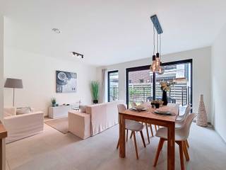 Instapklaar gelijkvloers appartement met 2 slaapkamers en privatieve tuin te huur in Residentie De Dry Croonen.In het hart van Zoutleeuw, pal naast...