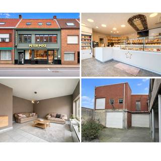 Dit commercieel gunstig gelegen handelseigendom werd tot voor kort uitgebaat als bakkerij.Bij het handelspand hoort een woning, gelijkvloers...