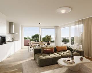 Droom je van een stijlvol, energiezuinig appartement op een topligging in Kallo? Dit moderne nieuwbouwappartement in het centrum is ideaal.<br /><br />In dit appartement vind je o.m. een afgewerkte keuken, eet- en zithoek met veel lichtinval, twee slaapkamers, complete badkamer, een wasplaats, berging én een zongericht terras.<br /><br />Dankzij een geothermische warmtepomp, vloerverwarming, hoogrendementsbeglazing, zonnepanelen en slimme ventilatiesysteem bespaar je aanzienlijk op je energiekosten.<br /><br />Danneels werkt jouw nieuwe thuis sleutel-op-de-deur voor je af met vaste afspraken over budget & timing. De keuken, badkamer & vloeren kan je zelf kiezen in de toonzalen van onze partners.<br /><br />Bij het appartement hoort ook een ondergrondse parkeerplaats, extra berging en een fietsenstalling.<br />