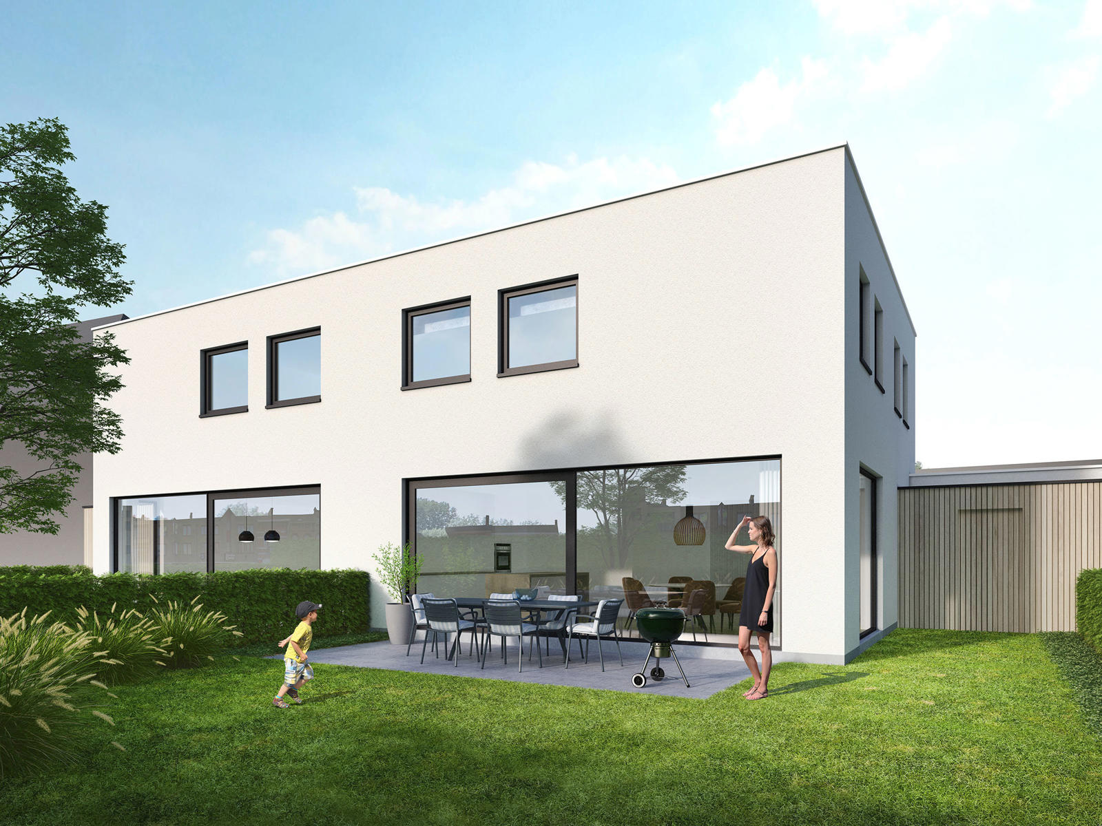 Bouwgrond met vergunning voor 3 BEN-woningen te Gentbrugge - foto 5