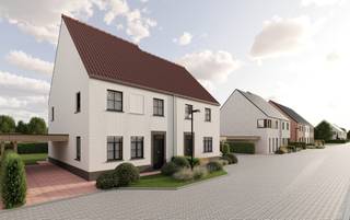 Aux abords de Harelbeke, dans un environnement verdoyant et calme avec une connexion fluide vers Courtrai, un nouveau projet résidentiel comprenant 26 habitations de qualité voit le jour. Ce lotissement contemporain réunit le meilleur des deux mondes : un cadre résidentiel paisible et une excellente accessibilité aux écoles, commerces et axes routiers importants.  Habiter de manière contemporaine et économe en énergie  Les habitations, tant semi-ouvertes qu’en rangée, sont construites selon les normes énergétiques actuelles et équipées de techniques modernes telles que la ventilation D, le chauffage par le sol, une pompe à chaleur et des panneaux solaires. Vous profitez ainsi d’une maison durable, confortable et économe en énergie, prête pour l’avenir.  Avec des surfaces habitables comprises entre 122 et 162 m² et, en standard, quatre chambres, chaque habitation offre une disposition réfléchie où l’espace de vie, la lumière et la fonctionnalité occupent une place centrale. Un carport pour chaque habitation et une vaste zone verte centrale au sein du lotissement constituent des atouts supplémentaires pour ceux qui apprécient l’espace et la tranquillité.  Une maison qui vous ressemble  Les habitations sont entièrement finies et offrent de larges possibilités de choix en termes de matériaux et de finitions. Vous pouvez ainsi façonner votre nouveau lieu de vie dans le style qui vous convient, tout en bénéficiant du confort d’une approche clé-sur-porte.  Idéal pour les familles et les amateurs de tranquillité  Grâce à son environnement convivial pour les enfants, à la conception verte du projet et à l’équilibre parfait entre tranquillité et proximité des commodités urbaines, ce projet résidentiel est idéal pour les familles, les jeunes starters et tous ceux qui accordent de l’importance au confort de vie contemporain dans un quartier agréable et ouvert.  Souhaitez-vous une visite sans engagement du projet ? N’hésitez pas à contacter Immo Beguin au emiel@immobeguin.be.