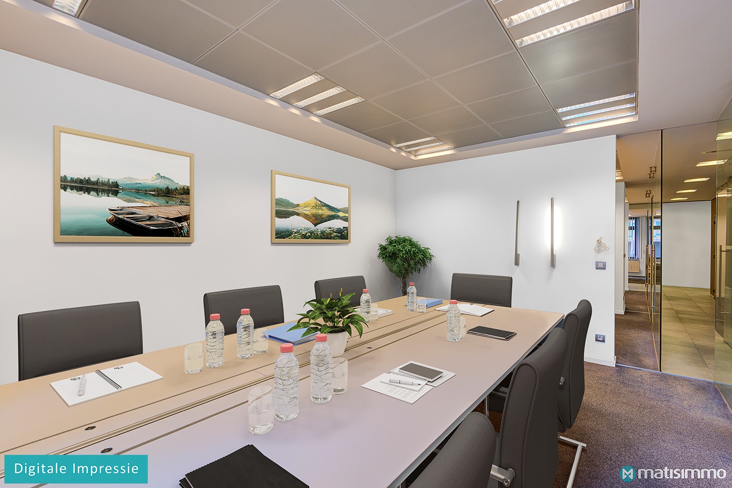 RUIME KANTOORRUIMTE (109M2) MET KEUKEN EN PARKEERPLAATSEN OP CENTRALE LIGGING TE HASSELT - foto 4