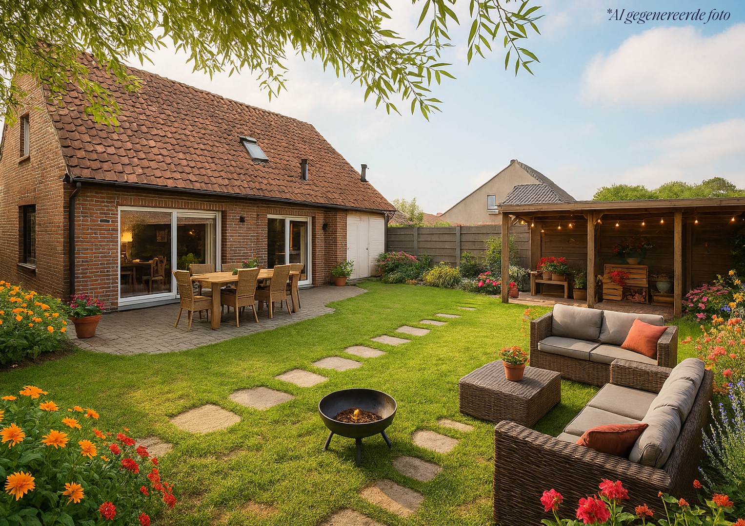 Alleenstaande, te renoveren villa in residentiële buurt - foto 4