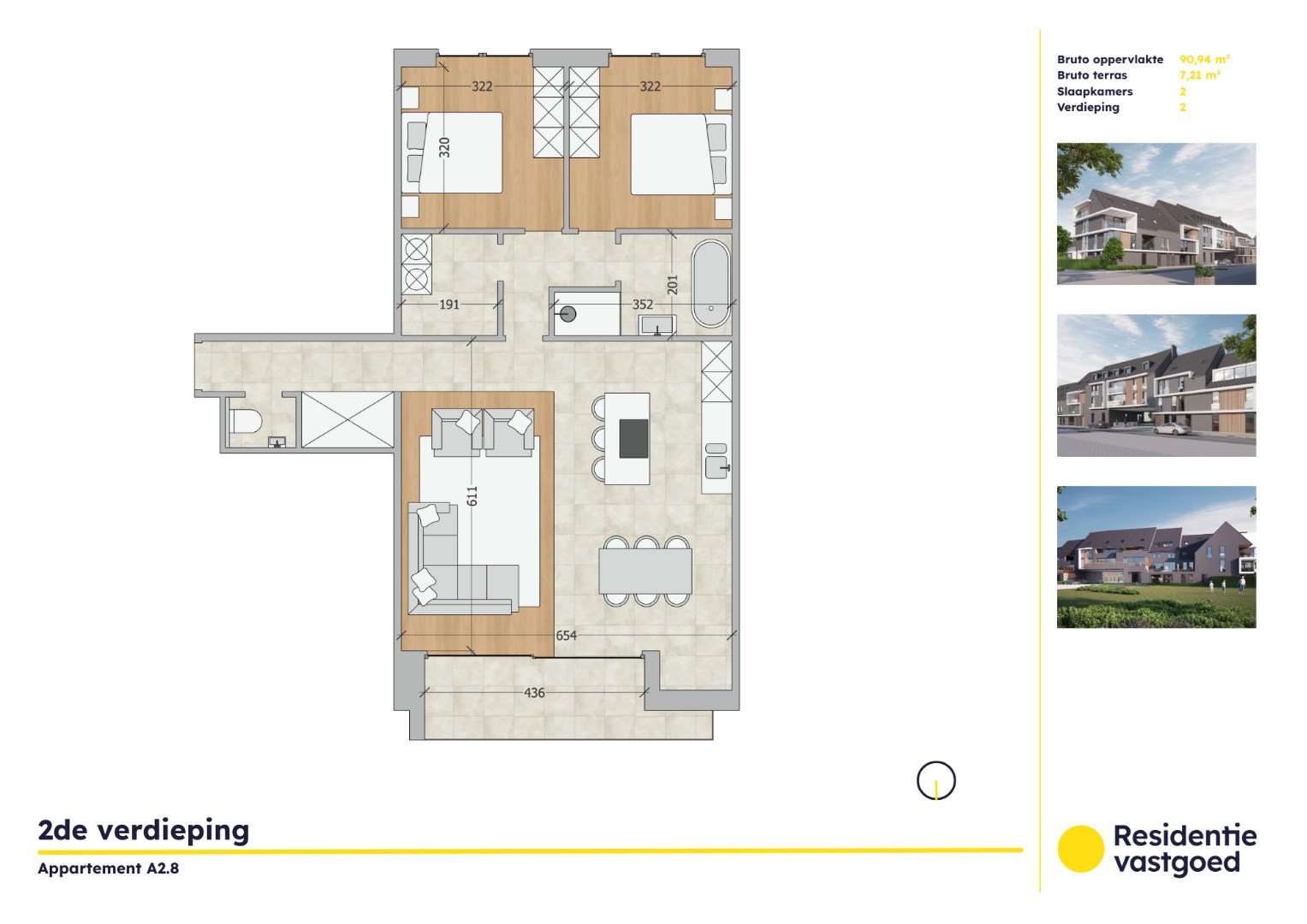 Appartement à vendre à Oudenburg avec 2 chambres - photo 1