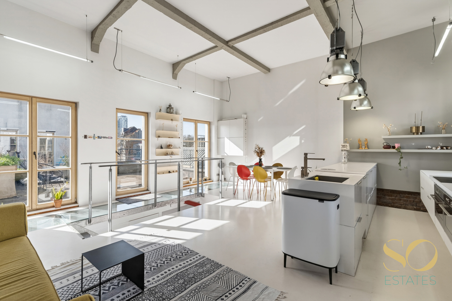 Prachtige loft 2 slaapkamers + groot terras - foto 4