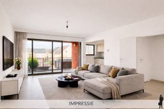 Lichtrijk 2 slaapkamer appartement op top ligging!Indeling:- Inkomhal met toegang tot een gastentoilet met handenwasser en met voldoende ruimte voor...