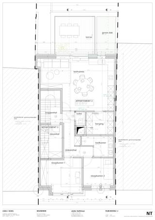 Dit nieuwbouwproject is gelegen in het centrum van Stabroek en voorziet 3 appartementen, 3 garageboxen en gem. afvalberging en fietsberging.De...