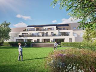 <p><span>Luxurious energy efficient new construction apartment</span></p><p><span> </span></p><p><span>The ground floor apartment has an area of 109.13</span><span><sup>m2</sup></span><span>, 2 bedrooms and a garden with terrace so you can always enjoy the surroundings in peace. </span></p><p><span>Underground there is a spacious parking garage with garage boxes, car parking spaces and separate storage rooms.</span></p><p><span> </span></p><p><span>Each apartment is equipped with underfloor heating  by means of an air-water heat pump and with a type D mechanical ventilation system. </span></p><p><span>The BEN requirements (nearly energy neutral) are realized by paying special attention to airtightness, good insulation, economical heating systems and solar panels. Each unit will be finished with high-quality materials. </span></p><p><span> </span></p><p><span>The layout of the apartment is as follows:  a spacious living space followed by an open kitchen (together with an area of about 40</span><span><sup>m2</sup></span><span>), laundry room / storage room, night hall with access to the 3 bedrooms,</span></p><p><span>2 bathrooms with shower and bathtub and a separate toilet.</span></p><p><span> </span></p><p><span>Furthermore, you determine the 'look and feel' of your own apartment by making your choice at the indicated suppliers.</span></p><p><span> </span></p><p><span>Price of the apartment</span></p><p><span>Land value:€ 112 000.00 (excluding 12% RR)€ 125 440.00 (including 12% RR)</span></p><p><span>Construction value:€ 308 000.00 (excluding 21% VAT)€ 372 680.00 (including 21% VAT)</span></p><p><span>TOTAL:</span><span>€ 420 000.00 (excluding costs)€ 498 120.00 (including costs)</span></p><p><span> </span></p><p><span>For a visualization of the entire project, a maquette was created that is exhibited at the offices of Janssen and Janssen – Theo Verellenlaan 55, Gooreind Wuustwezel</span></p><p><span>In addition, the specifications and plans are available at the office by appointment: tel 03/663 44 44</span></p><p><span> </span></p><p><span>Garage or car parking space and storage room are obligatory when purchasing!</span></p><p><span> </span></p><p><span>More information on www.janssenenjanssen.be</span></p><p><span> </span></p>