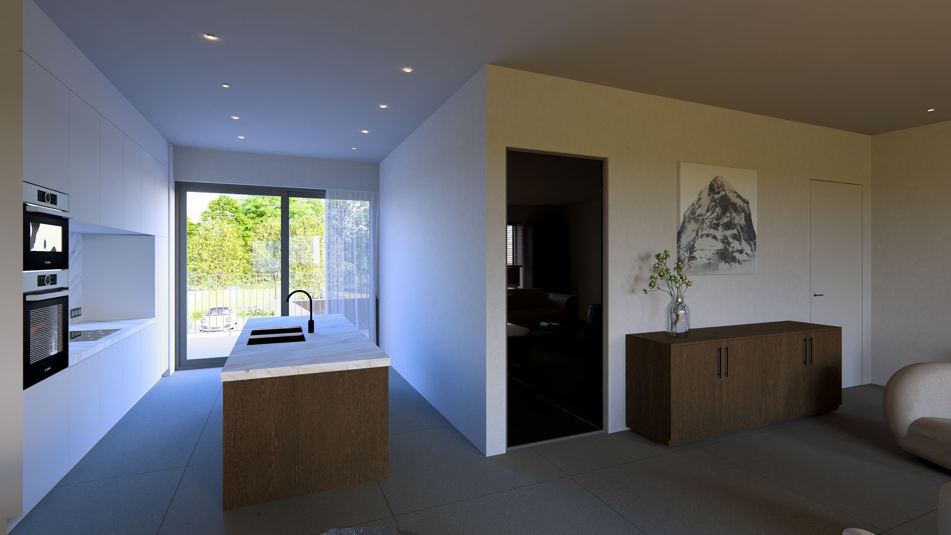 Unieke nieuwbouw stapelwoning met 3 kamers op een centrale ligging in Desselgem met parking en ruim terras - foto 5