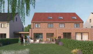 BINNENKORT TE KOOP - ZELE: landelijk gelegen halfopen nieuwbouwwoning op 669 m2 grond met uitgestrekt landelijk uitzicht - Indeling: gelijkvloers: inkomhal met toilet, ruime living met grote ramen die uitzicht bieden over de velden, ingerichte keuken met eiland (AEG- of SIEMENS-toestellen), berging/technische ruimte, inpandige garage en fietsenstalling - 1ste verdieping: 3 slaapkamers, apart toilet en badkamer met ligbad en grote inloopdouche - dakverdieping: zolder en mogelijkheid om 2 extra kamers met badkamer en apart toilet te voorzien (meerprijs op aanvraag) - vloerverwarming op gelijkvloers en verdieping via warmtepomp, ventilatie D, zonnepanelen - oprit en terras inbegrepen - 6% btw-tarief op de ruwbouw mogelijk (afhankelijk van de situatie van de koper)