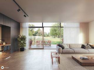 AANKOOP AAN 6 % BTW MOGELIJK Nieuwbouw luxevilla in het groen (Rechter woonst). Beide villa’s zijn ontworpen om maximale licht- en zoninval...