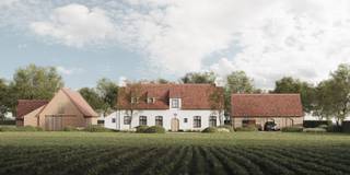 Oude hoeve met woning, stallingen, hangar en weide op 1ha13a51ca. Er is een bouwvergunning aanwezig voor het bouwen van een nieuw landhuis...