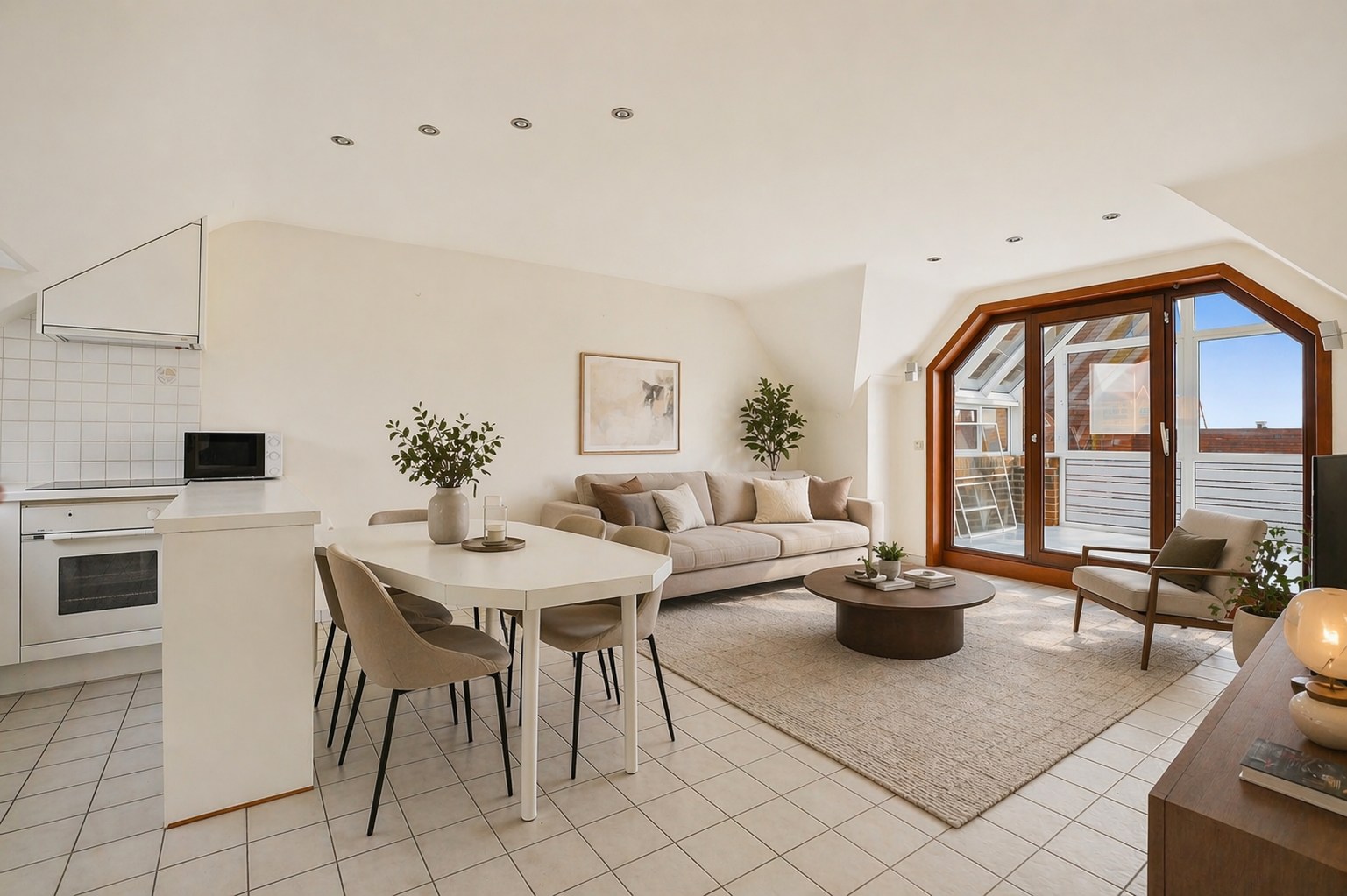 Gezellig appartement (67 m²) met overdekt terras + grote zolder nabij de Markt. - foto 1