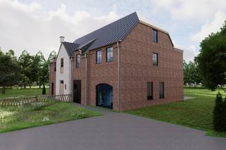 Prachtige luxueuze en energiezuinige nieuwbouwwoning aan de Bruggestraat 25b in Zandhoven.<br /><br />Deze halfopen pastoriestijl nieuwbouwwoning bevindt zich nabij het centrum van Zandhoven. In de directe omgeving bevinden zich meerdere supermarkten, een bakker, beenhouwer, apotheek, het gemeentehuis, een bank, De Post, de kerk, de bibliotheek Den Blijk en verschillende restaurants op wandelafstand. Ook de gemeentelijke basisschool, kinderopvang en sporthal Het Veld zijn vlot bereikbaar. Daarnaast zijn de op- en afritten van de E313 en E34 richting Antwerpen en Lier eenvoudig te bereiken, waardoor mobiliteit een van de uitgesproken troeven van deze woning vormt.<br /><br />De woning, rechts gelegen op de foto's, focust op kwaliteitsvol wonen met veel aandacht voor licht en wooncomfort. <br /><br />Deze ruime woning bestaat, op het gelijkvloers, uit een inkomhal met gastentoilet, grote berging, en een open leefruimte met keuken die zicht geeft op de tuin. Op de verdieping zijn er 3 slaapkamers, een badkamer, een apart nachttoilet en een overloop met zeer veel natuurlijk licht. Er is een vaste trap naar de zolderverdieping waar een berging voor de technieken is voorzien. Het overige gedeelte van de zolder wordt casco afgewerkt.<br /><br />De woning wordt gebouwd volgens de laatste normen wat betreft isolatie en energiezuinigheid: warmtempomp, vloerverwarming, zonnepanelen, E-peil < 20. Er zijn ruime budgetten voorzien voor de afwerking. <br /><br />De verkoop geschiedt onder BTW op de constructies en registratierechten op grondaandeel en dit onder de voorwaarden van de Wet Breyne. Voor meer info of een verkennend gesprek, contacteer Karin 0486/97 84 27 of karin@reds.be.