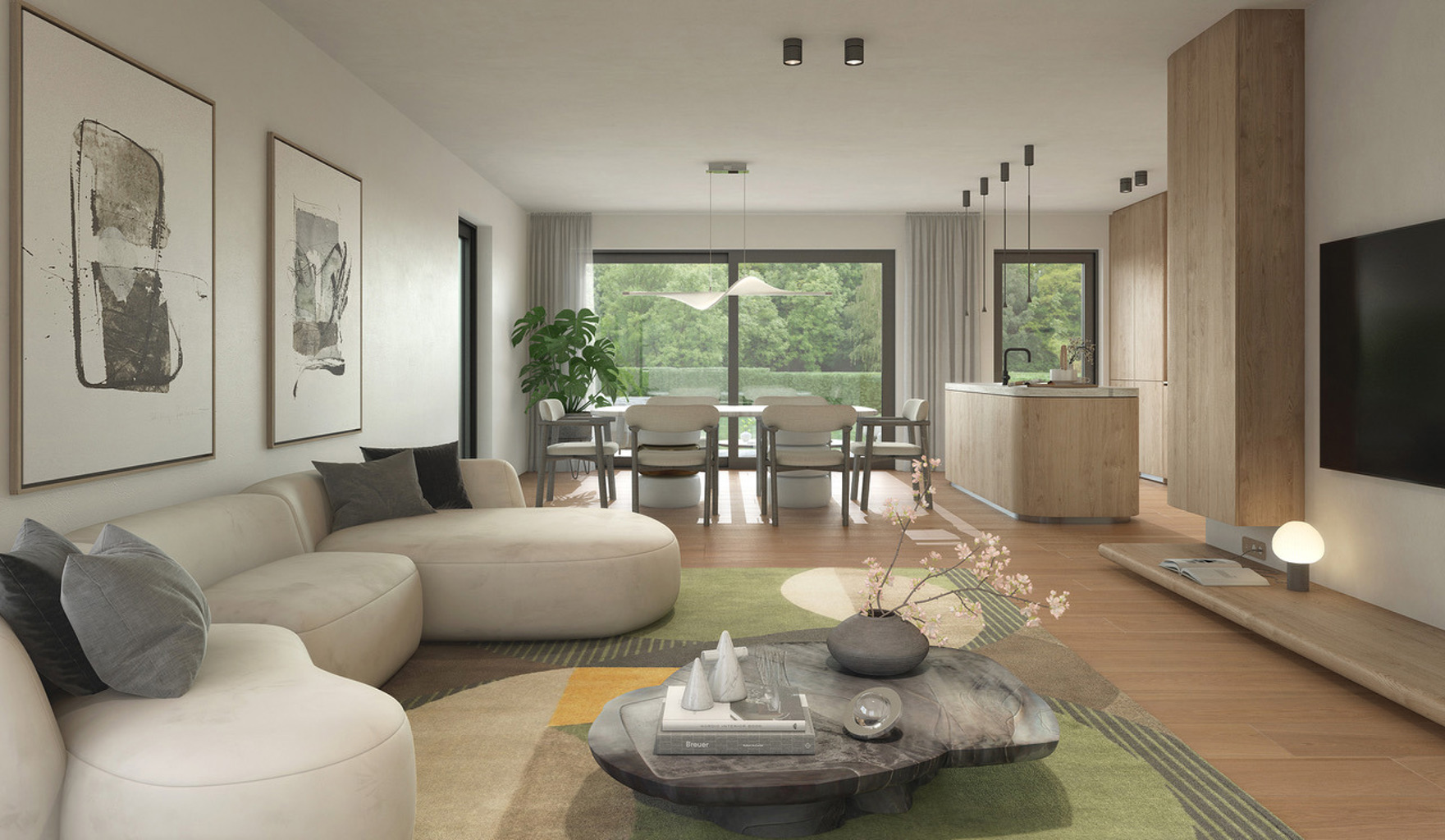 LOKEREN: rand Daknamse bossen: nieuwbouw HOB op ca 387 m2  - foto 5