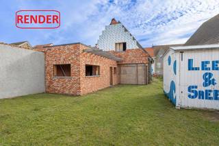 Halfopen woning met ontzettend veel potentieel, rustig gelegen te Lissewege (Zwankendamme). <br />De ruwbouwwerken zijn grotendeels gedaan. Als koper kunt u de woning volledig naar eigen wens en smaak afwerken. De gevel is evenwel opgenomen in de lijst van vastgesteld bouwkundig erfgoed.<br /><br />Deze grote woning beschikt over een omgevingsvergunning voor een volledige verbouwing met uitbouw en de oprichting van een gesloten garage met tuinberging. <br />Vergunde plannen beschikbaar via ons kantoor.<br /><br />Mogelijkheid tot het creëren van een prachtige halfopen woning met een zonnige tuin en een grote garage achteraan. De garage is te bereiken via een achterliggende wegel. Een enorme troef van deze woning.<br /><br />Indeling volgens de vergunde plannen:<br />Inkomhal met trap, een schitterende leefruimte met een zithoek en een enorme leefkeuken met eiland. In de keuken een groot schuifraam met toegang naar de tuin. Verder op het gelijkvloers nog een apart toilet, een wasplaats, een douchekamer en een apart bureau met zicht op de tuin.<br />Op de eerste verdieping een masterbedroom met ensuite dressing, een tweede slaapkamer en een grote badkamer met douche en ligbad. Op de nachthall een vaste trap naar de zolderverdieping waar u nog beschikt over een derde kamer en een opbergruimte.<br /><br />Huidig energielabel: F (UC: 20220331-0002575115-RES-1)<br />Minimaal te behalen E-peil volgens de vergunning: E60<br /><br />Bezoeken of meer informatie? <br />Contacteer Sacha Vanrafelghem op GSM 0487/43.79.10.