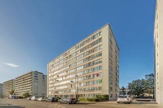 <p>Dit ruime appartement van 108 m² is gelegen op de derde verdieping van een verzorgd appartementsgebouw in Deurne-Zuid. Met drie volwaardige slaapkamers, een zuidgericht terras en veel natuurlijke lichtinval biedt het appartement heel wat ruimte en mogelijkheden.</p>
<p>Via de inkomhal bereik je de verschillende ruimtes van het appartement. Aan de voorzijde bevinden zich de ruime woon- en eetkamer met grote raampartijen en een aangenaam groen uitzicht. Aansluitend ligt de keuken.</p>
<p>Aan de achterzijde bevinden zich drie volwaardige slaapkamers. Eén van de slaapkamers geeft toegang tot het zuidgerichte terras. Verder beschikt het appartement over een badkamer met inloopdouche en wastafel, een apart gastentoilet en een privatieve kelderberging.</p>
<p>Het appartement biedt een goede basis om verder naar eigen smaak in te richten en af te werken.</p>
<p>De ligging in Deurne-Zuid is bijzonder praktisch. Het Rivierenhof bevindt zich op korte afstand en ook winkels, scholen en openbaar vervoer zijn vlot bereikbaar. Via de nabijgelegen E313, E34 en Antwerpse Ring is er bovendien een goede verbinding richting Antwerpen en de omliggende gemeenten.</p>
<p><strong>Troeven:</strong></p>
<p>• 108 m² bewoonbare oppervlakte<br />• 3 volwaardige slaapkamers<br />• Ruime en lichtrijke leefruimte<br />• Zuidgericht terras<br />• Groen uitzicht<br />• Privatieve kelderberging<br />• Lift aanwezig<br />• Centrale ligging nabij Rivierenhof, winkels en openbaar vervoer</p>
<p>Graag een bezoek ingepland?<br />Contacteer ons via jarno@groepvanhaute.be of 0492 83 88 19.</p>