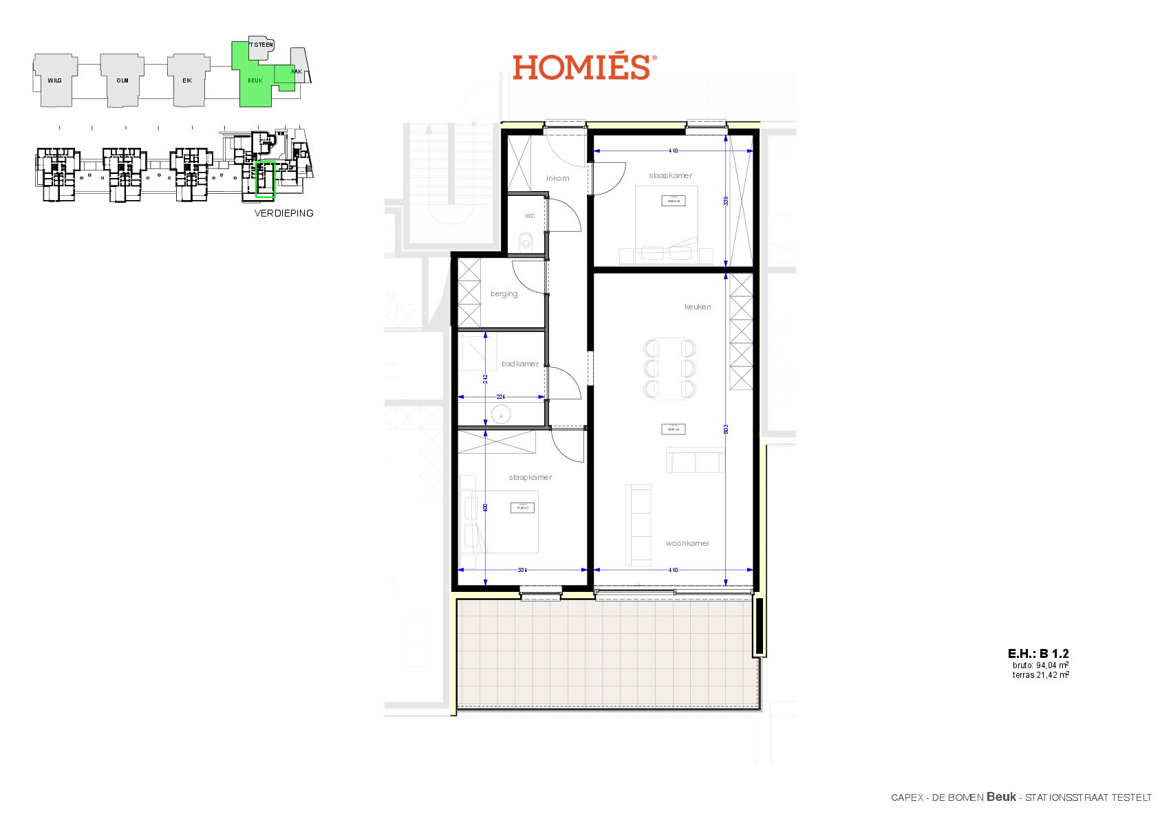 Mooi appartement 2slpks met zuidgericht terras - photo 2