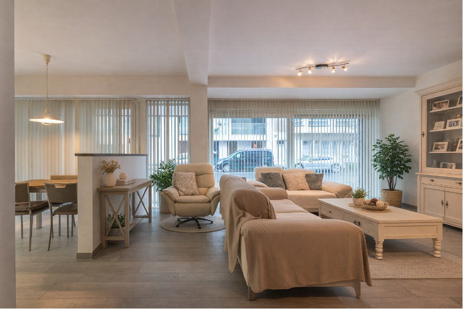 Modern pareltje in centrum Westende-Dorp – 2 slpk app. met terras - photo 5