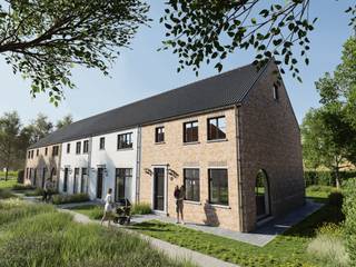 5 energiezuinige nieuwbouwwoningen met 3 slk en tuin nabij het centrum van Roeselare!<br />5 kwalitatieve woningen, 2 halfopen en 3 gesloten bebouwingen, gelegen in een doodlopende straat in een aangename wijk.<br /><br />De woningen beschikken allemaal over zonnepanelen, een warmtepomp (vloerverwarming) en regenput van 7.500L. De grondoppervlaktes variëren tussen 175m2-280m2.<br /><br />Prijzen vanaf €308.500,00 (excl. btw, registratierechten, kosten,..)<br /><br />INDELING: inkom met apart toilet, ruime lichtrijke leefruimte die toegang biedt tot de tuin, open volledig geïnstalleerde keuken met eiland en praktische aanpalende berging/wasplaats. Op de eerste verdieping bevinden zich de overloop, badkamer en 3 grote slaapkamers. Er is tevens een zolder aanwezig, die mogelijkheden biedt tot het maken van extra kamers.<br /><br />TROEVEN: energiezuinige en kwalitatieve woningen, rustig gelegen, vloerverwarming (warmtepomp), zonnepanelen, regenput, dubbele beglazing, conforme elektriciteit!<br /><br />Start van de bouwwerken voorjaar 2026. Meer info: info@immobeguin.be