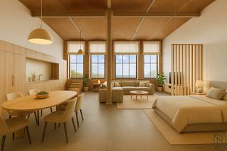 TOPPER! WELL LOCATED, BRIGHT, CHARMING LOFT in KORTRIJK, near schools, shops, and public transport! Located on the 2nd floor of the former...