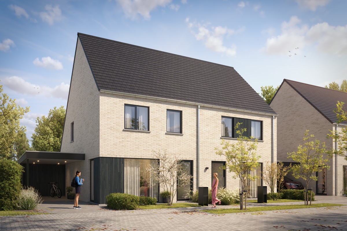 Nieuwbouwwoningen in de Populierstraat te Roeselare - foto 1