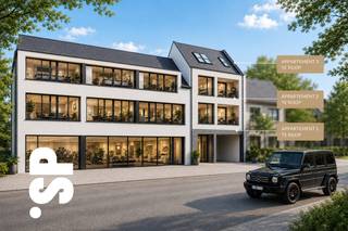 Nieuwbouwappartement met tal van licht dankzij zijn twee terrassen.<br /><br />Indeling APPARTEMENT 3:<br />Via de gemeenschappelijke trap of lift komt u binnen in de ruime leefruimte en zijn grote aansluitende keuken. Naast de keuken hebben we een praktische berging. Vanuit de leefruimte kunnen we naar het grote terras (20,82²) dat uitkijkt op het binnenplein. Dankzij de grote raampartijen genieten we zowel in de keuken als in de leefruimte van veel natuurlijk lichtinval.<br />Verder beschikt dit appartement nog over een gastentoilet, badkamer, en twee slaapkamers. waarvan één groot genoeg is om een dressing aan toe te voegen (17,60m²).<br />Bij dit appartement hoort een staanplaats en berging op het gelijkvloers dat bij aan te kopen is.<br /><br />Verkoop onder btw-stelsel.<br /><br />Wenst u meer info, contacteer IMMO SP op het nummer 014/51.95.00of via caro@immosp.be
