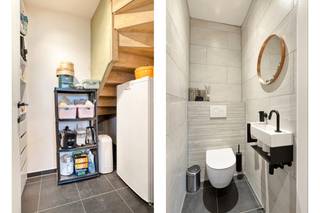 Op een kindvriendelijke locatie te Keerbergen bevindt zich deze recente nieuwbouwwoning.<br /> <br />Deze energiezuinige woning met EPC label A (E-peil 9), is gelegen in een rustige, autoluwe straat net buiten het centrum van Keerbergen wat ervoor zorgt dat winkels, scholen en openbaar vervoer binnen handbereik zijn.<br /><br />We betreden de woning langs de voordeur waarop we in de inkomhal met vestiaire en gastentoilet terecht komen. Deze geeft toegang tot de gezellige leefruimte met zithoek, eetplaats. Aansluitend bevindt zich de volledig ingerichte open keuken met alle hedendaagse toestellen en kookeiland. Aanpalend bevindt zich de geriefelijke berging.<br /><br />Terug in de inkomhal zorgt de trap voor een connectie met het 1 ste verdiep. Hier geeft de overloop toegang tot 1 ruime slaapkamer, volledig uitgeruste badkamer en masterbedroom met ensuite dressing en mogelijkheid tot plaatsen wasmachine en droogkast.<br /><br />Verder geeft de overloop connectie met de deels afgewerkte zolderverdieping. Deze veelzijdige verdieping, geeft de mogelijkheid tot het creëren van extra slaap/speel/hobbykamer(s).<br /><br />Tot slot geniet de woning een gezellige, onderhoudsvriendelijke tuin dewelke toegankelijk is via de schuifraam in de leefruimte.<br />Troeven: zonnepanelen, bouwjaar 2022, verkoop onder REGISTRATIERECHTEN - GEEN Btw.<br />   <br />Instapklare woning op kindvriendelijke toplocatie te Keerbergen waar uw bezoek een beleving zal zijn.