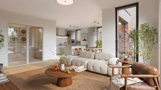 Luxe en energiezuinig wonen met ruimte, licht en comfort
Ontdek dit prachtig nieuwbouwappartement op de eerste verdieping, met een royale woonoppervlakte van 105 m². Hier komen hedendaagse architectuur, hoogwaardige materialen en energiezuinig wonen samen in een comfortabele en stijlvolle thuis.
De ruime leefruimte geniet dankzij de grote raampartijen van een rijke natuurlijke lichtinval. De hoge plafonds van 2,70 meter versterken het gevoel van ruimte en geven het appartement een aangename, open uitstraling.
De leefruimte sluit aan op een ruime, volledig uitgeruste keuken met centraal kookeiland, ideaal voor zowel dagelijks gebruik als gezellige momenten met familie en vrienden. Het appartement beschikt over twee volwaardige slaapkamers en wordt voorzien van alle hedendaagse comfort.
Ook op vlak van energieprestaties is dit appartement helemaal klaar voor de toekomst. De woning wordt uitgerust met vloerverwarming, een energiezuinige warmtepomp en ventilatiesysteem type D met warmterecuperatie. Zo geniet u het hele jaar door van een aangenaam binnenklimaat, terwijl het energieverbruik beperkt blijft.
Een extra troef is het ruime terras, waar u na een lange dag heerlijk kunt ontspannen. Dankzij de gunstige oriëntatie geniet u hier bovendien van een aangename avondzon – de perfecte plek voor een aperitief of een gezellige zomeravond.
Als koper krijgt u bovendien de mogelijkheid om de afwerking volledig zelf te kiezen. Van vloer- en wandafwerking tot sanitair en andere interieurdetails: u bepaalt mee hoe uw nieuwe thuis eruitziet.
Dit exclusieve nieuwbouwproject combineert ruimte, licht, comfort en energiezuinigheid met een hoogwaardige afwerking. De oplevering is voorzien rond de jaarwisseling 2026-2027.
Een appartement voor wie vandaag luxueus wil wonen én klaar wil zijn voor de toekomst.
Aankoop rechtstreeks van aannemer onder registratiestelsel en kan aan 6% BTW indien voldaan aan de voorwaarden. neem contact op voor meer info!